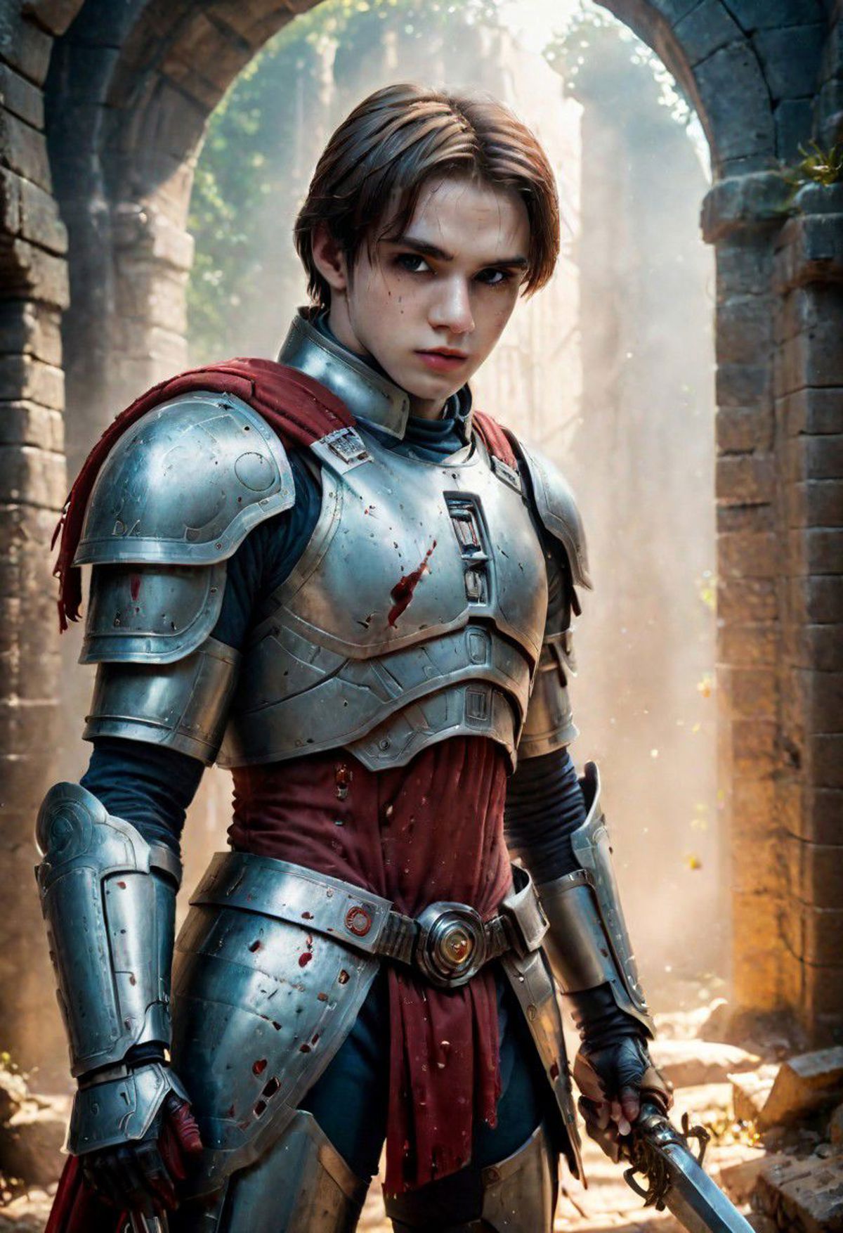Model armor medieval futuristic man image by Cyberpunkk