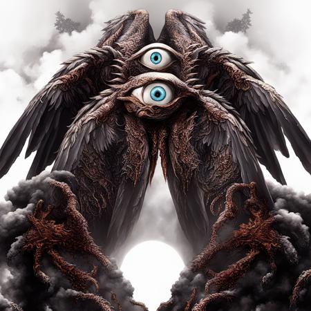 seraphins, mystical creature with hundreds of eyes and wings
