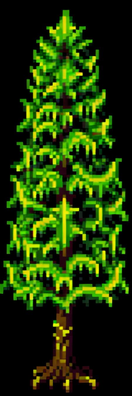 <lora:pixel sprites:1>,pixel,pixel art,pixelart,xiangsu,xiang su,8bit,16bit,
no humans,tree,nature,black background,forest,blurry,still life,huge tree,(((vines ON trunk ))),