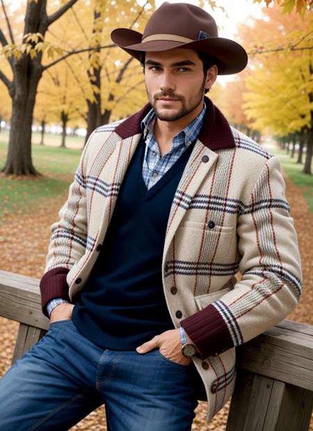 Fall trend men country gentleman, portrait