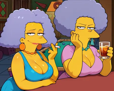 [Pony/Illu] Selma/Patty Bouvier (The Simpsons)