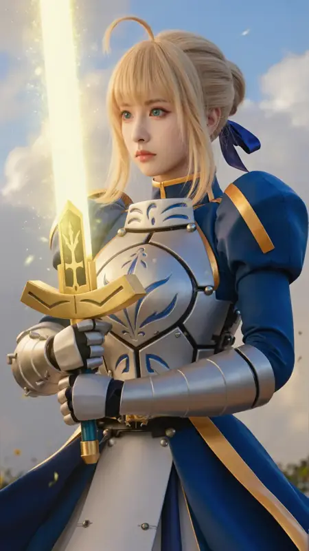 [Realistic] Altria Pendragon_Saber<Fate/Fgo>Cosplay(official/doujin) costume