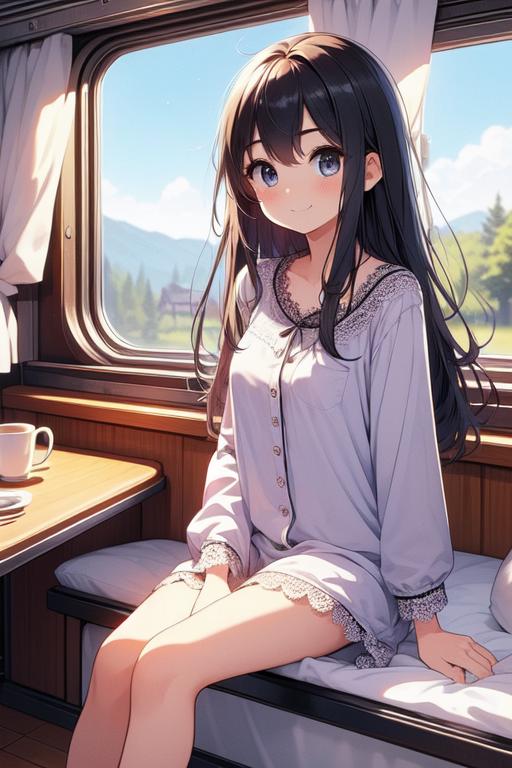 girl like train roomette image by ghostpaint