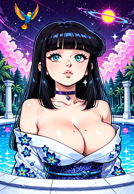 Lisa Frank/Vaporwave aesthetics for IL