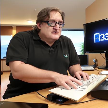 Gabe Newell aka Gaben (Valve) - Gaben_01, Stable Diffusion LoRA