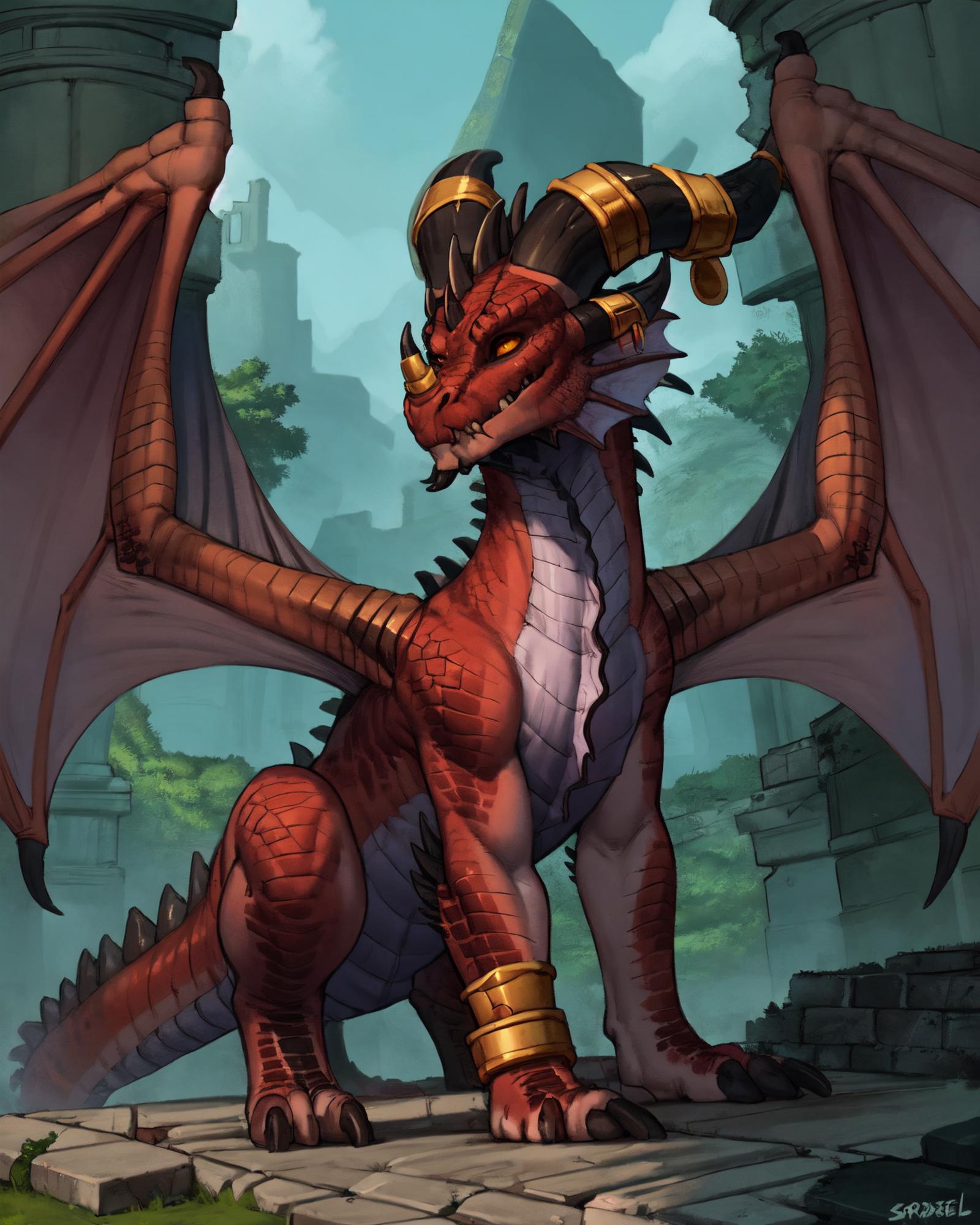 Alexstrasza [Visage, Dragon, & Anthro] image by Valstrix