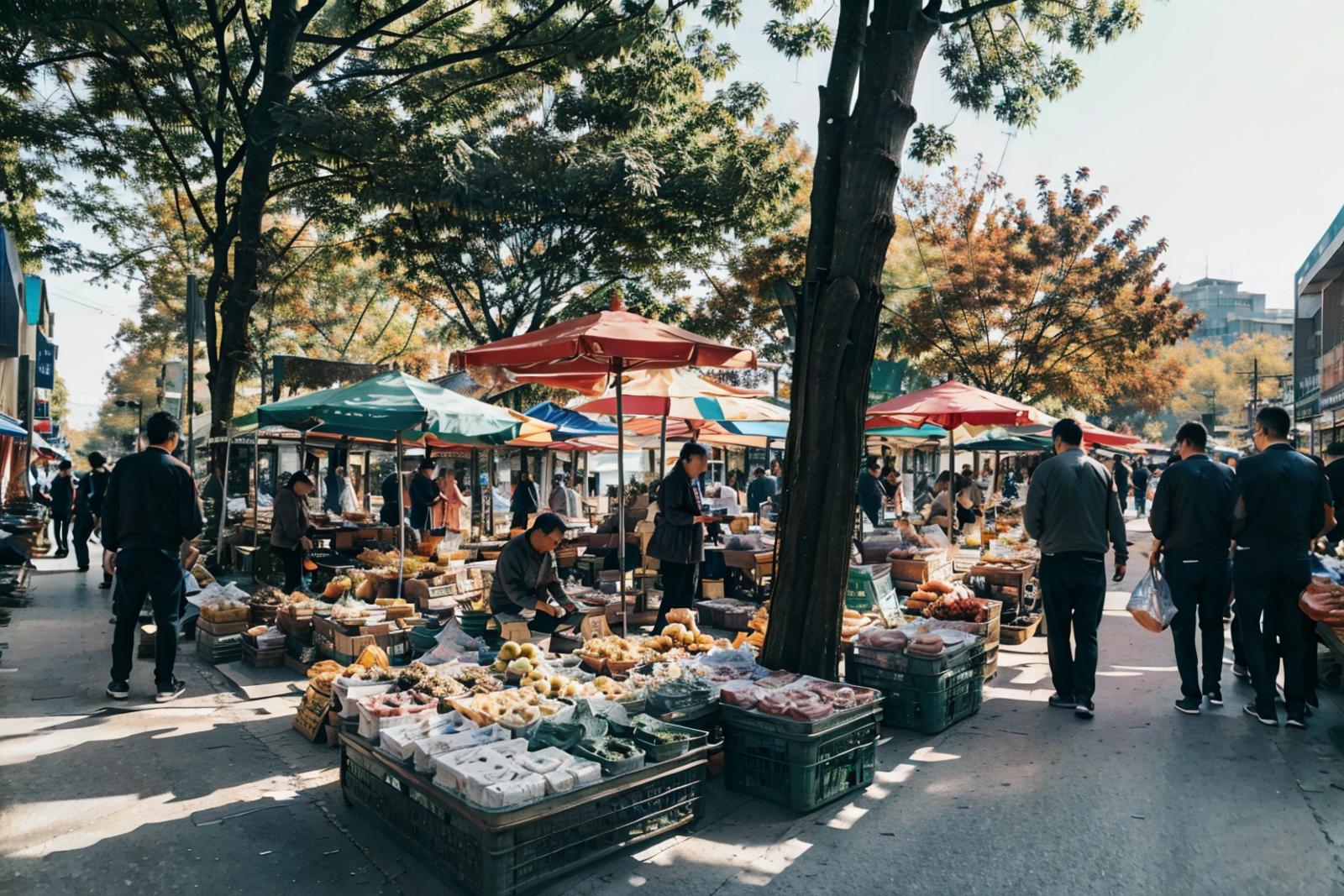 Shijing Morning Market image by ruanyi