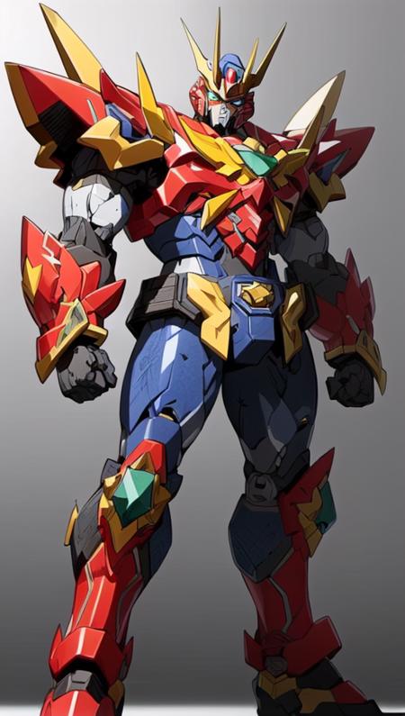 ((masterpiece)),(SRS), a (((super robot))) with sleek and menacing design, glowing eyes, full body, highly detailed,(heroic parts:1.5),(highly detailed full armor:1.2)<lora:srd_v1_5_:1>