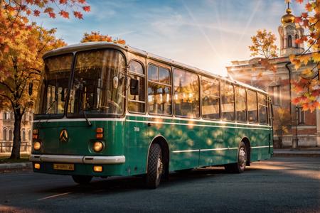 photo RAW,(gel40bo,(autumn:1.3)(old Russia:1.2) landscape,Light green parking bus on An opulent Venetian ballroom with gilded mirrors,sunrays,(bokeh:1.3) <lora:gelios40bokeh_v2:0.5>  <lora:laz695:0.7>, dusty atmospheric haze, high quality textures of materials, volumetric textures, coating textures, metal textures, (natural colors, correct white balance, color correction, dehaze,clarity)), masterpiece, award winning photography, natural light, perfect composition, high detail, hyper realistic,lens flare,Timeless Elegance, Classic Tones, Refined Lighting, depth of field,sharp focus, dark theme <lora:lowra_v10:0.06>