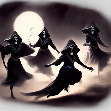 digital art, grim reaper woman dancing (deathDance:1) <lora:djzDeathDanceV21-256:0.6>