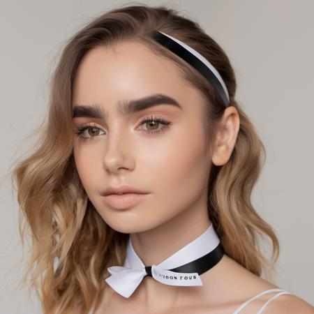 Portrait photo of a woman with ribbons in her hair, wearing clear lip gloss,glossy lips, Nikon Z9, realistic matte skin, skin texture visible, (sharp focus), (high quality)