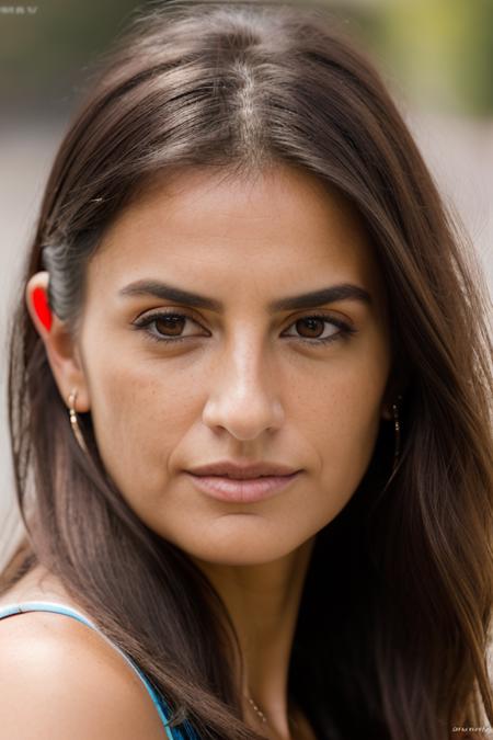 Realistic photo of a beautiful p3n3l0p3c-v2 woman,   1girl, solo, long hair, looking at viewer, simple background, brown hair, brown eyes, jewelry, upper body, parted lips, lips, ring, freckles, realistic, nose, soft lighting, professional Photography, Photorealistic, detailed, RAW, analog, sharp focus, 8k, HD, DSLR, high quality, Fujifilm XT3, film grain, award winning, masterpiece<lora:p3n3l0p3c-v2:1.0>