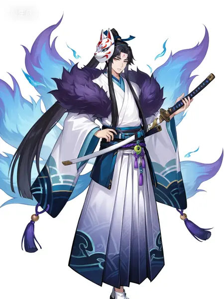 HEZI_ Character Design in the Style of Onmyoji xl<HEZI_阴阳师风格角色设计xl>