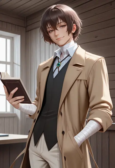 [IllustriousXL v0.1] Osamu Dazai | Bungou Stray Dogs