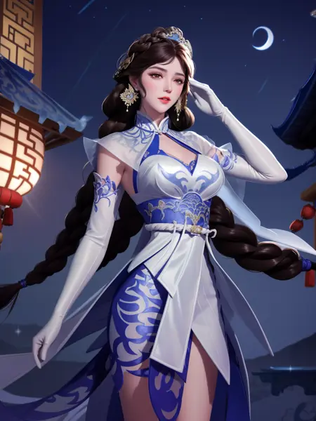 王者荣耀_露娜_瓷语鉴心_Honor of kings_Luna
