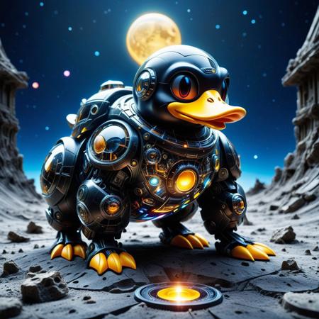"The Duck’s Delusion" – The colorblind duck, unaware it’s standing on the moon bear’s eviscerated remains, happily quacks at the robot overlord, mistaking its glowing optics for the sun.
score_9, score_8_up, score_8_up, masterpiece,super detailed face, super high resolution, FaceDetail, masterpiece-level, highly detailed, intricate details, detailed background, complex background, cinematic, intricately detailed illustration, depth of field, masterpiece, best quality, amazing quality, very aesthetic, absurdres, newest, very awa, shadow, dynamic angle,
