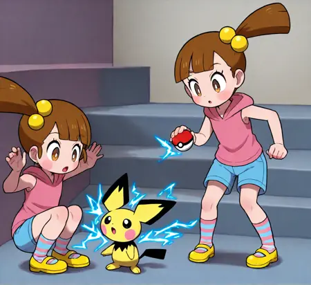 Twins (ふたごちゃん} Pokemon HGSS