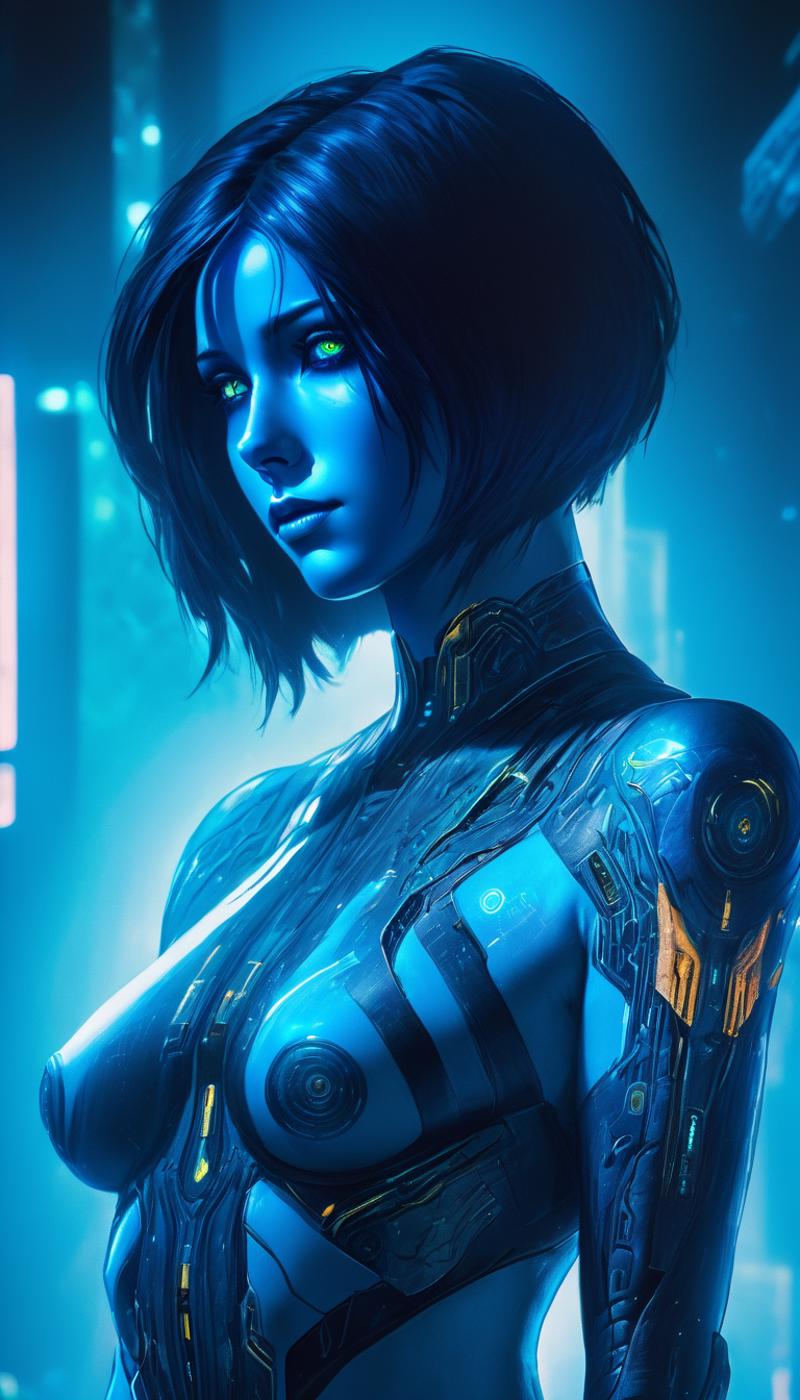 Cortana [Halo] Cyberpunk Reimagined | Civitai