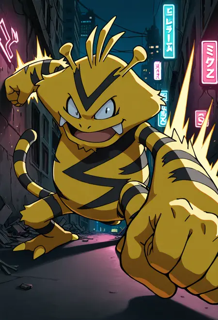 Electabuzz: Thunder Tiger | エレブー (Pokedex #0125) [Illustrious & Pony]