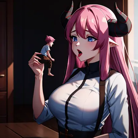 Giantess with Tiny