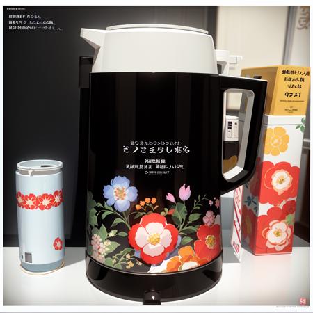 shouwa-appliance water boiler rice cooker floral print