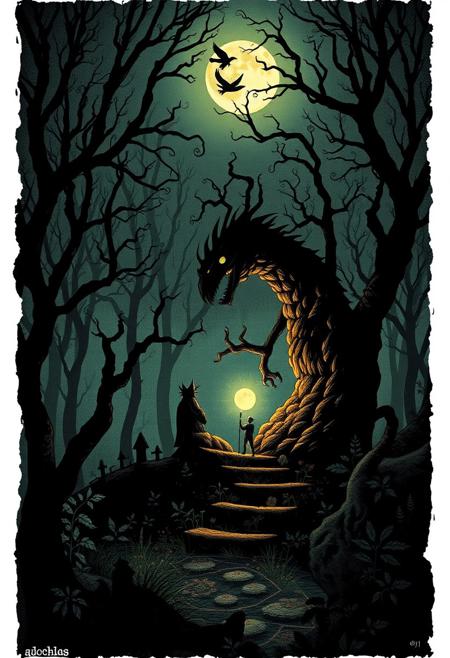 ’Twas brillig, and the slithy toves
Did gyre and gimble in the wabe:
All mimsy were the borogoves,
And the mome raths outgrabe.
‘Beware the Jabberwock, my son!
The jaws that bite, the claws that catch!
Beware the Jubjub bird, and shun
The frumious Bandersnatch!