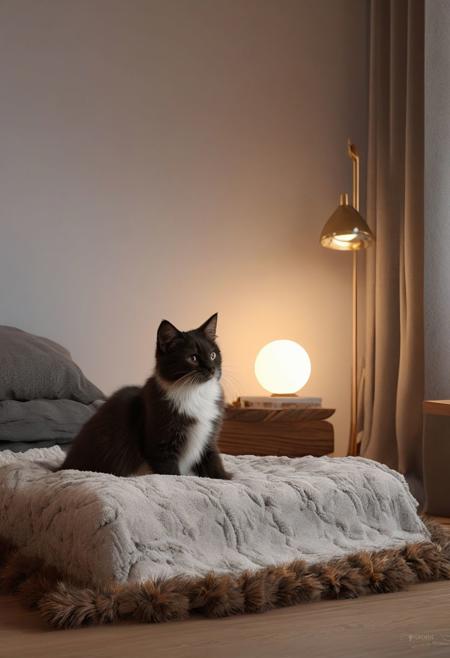 Mystical circle convergence of elemental forces, 
ethereal bedroom background, 
mischievous kitten nearby, 
chiaroscuro lighting with reflective surfaces, 
tactile realism of blanket and personal items, 
soft natural volumetric light, 
intricate details, 
trending on ArtStation, 
8K artistic photography, 
photorealistic concept art, 
chiaroscuro technique, 
award-winning visual quality, 
oil painting reminiscent of Raphael or Caravaggio, 
digital