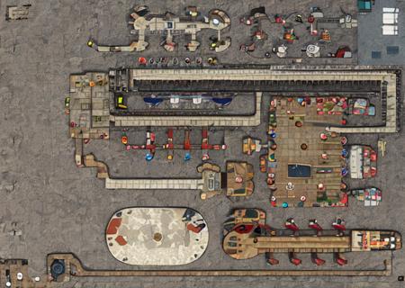 a map of a prison with a bunch of tanks, <lora:UnderMaps-10:0.85>