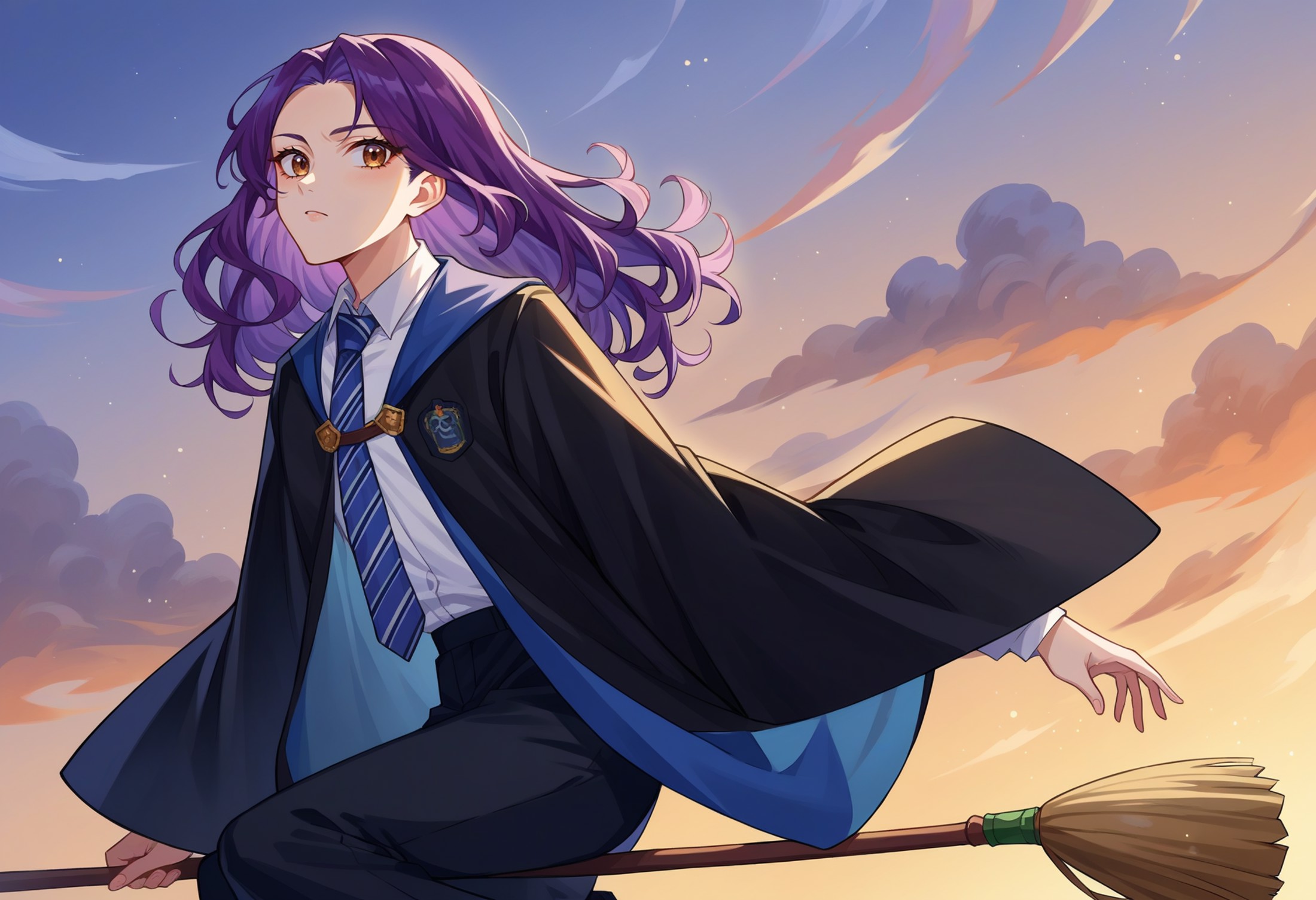 score_9, score_8_up,score_7_up, source_anime, rating_safe, 1girl, solo, brown eyes, purple hair, curly hair, long hair , <...