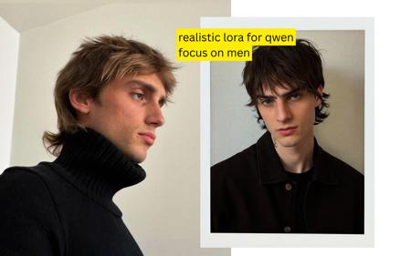Realistic Men Candid Photo style LoRA for Qwen v1.0