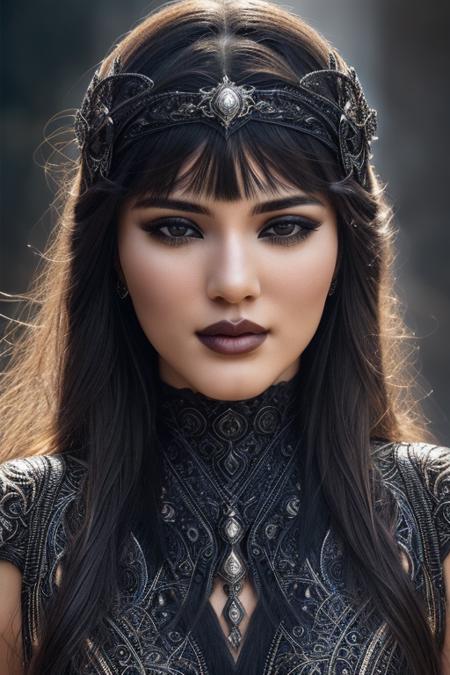 (Award Winning Photo:1.3) of (Ultra detailed:1.3),(Satisfying:1.3) a woman with black dress, epic, intricate details, hyperdetailed, real skin, rtx, dramatic light <lora:Kendall_Jenner_Delib:0.8>,(by Artist WLOP:1.3),Highly Detailed,(Electric Colors:1.3),(close portrait:1.3),thematic background