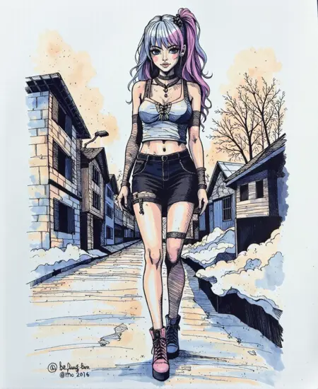 Envy Flux Dark Watercolor 01