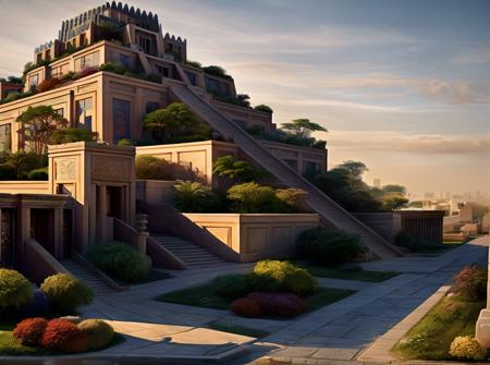sumerian scenery building temple ziggurat pyramid palace monumental architecture city cityscape nisroch