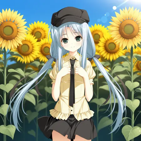 Nonohara Hinazakura (野野原雏樱) | Himawari no Kyoukai to Nagai Natsuyasumi (向日葵的教会与长长的暑假) | NoobAI