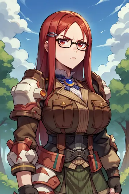 Minerva Victor/ミネルバ・ウィクトル (Valkyria Chronicles 4) SDXL LoRA [Pony Diffusion]