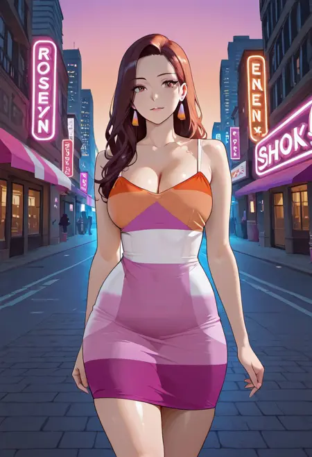 Lesbian pride dress illustrious