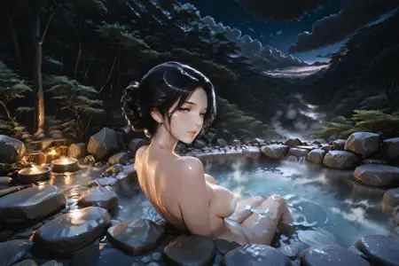 nature onsen hot spring 自然温泉