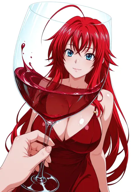 Looking through Wine Glass