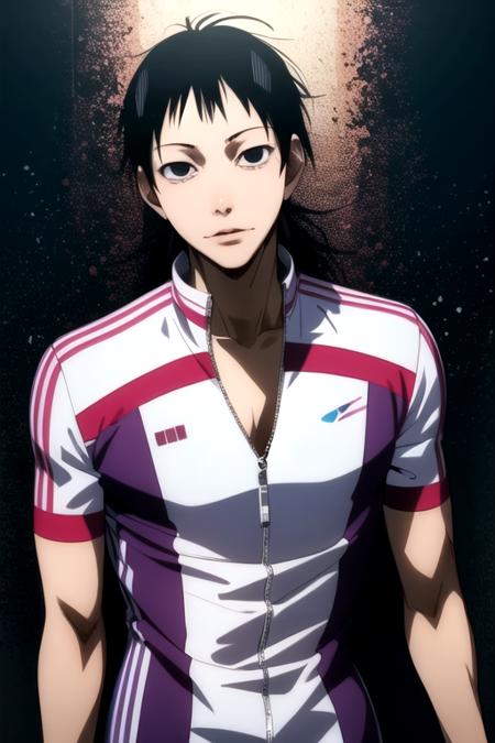 akira_midousuji, black hair, black eyes, teeth