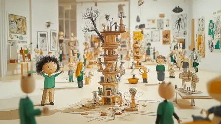 Learning spaces in watercolor