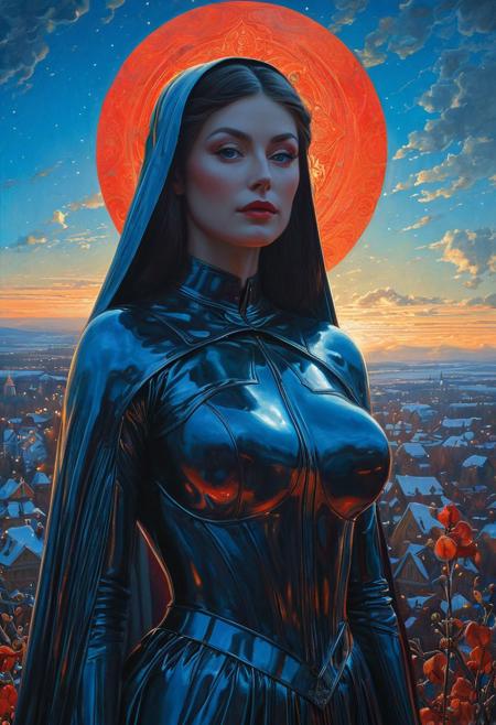 (The devil  with glowing eyes) (ingenious opus magnum by Michael Vincent Manalo and Elvira Vigna:1.2), (pastel oil painting:0.1), high key with glistening light, cosmic anddireful and dramatic atmosphere, (zestful quinacridone nickel azo gold and electricblue color swatch:0.1), raw details, crisp details, bokeh lights, <lora:xl_more_art-full_v1:0.6> ,analog photo, full body,, tall height, against the background of the Russian Orthodox Church, blue sky, , epic clouds, (oil on canvas:0.2), , art by Jeremy Mann, god rays, dramatic light,    ,  (art by Eduard Wilhelm Pose and Master of the Holy Blood and Ivan Bilibin:1.1), (oxygen-rich air and sheltered atmosphere, snowy, aesthetic of hard - edge painting:0.1), symmetry and balance, pioneering unparalleled masterwork with superior details, <lora:MJ52:0.90> <lora:xl_more_art-full_v1:0.4> <lora:RMSDXL_Creative:1>,(skin texture),masterpiece, top quality, best quality, official art,highest detailed,,atmospheric lighting, cinematic composition,complex multiple subjects, 4k HDRvaporwave style , , cyberpunk, vibrant, neon colors, , highly detailed,,,Leica Q2 with Summilux 35mm f/1.2 ASPH, ,clear face, Ultra High Resolution, wallpaper, 8K,Rich texture details, hyper detailed, detailed eyes, detailed background, dramatic angle,