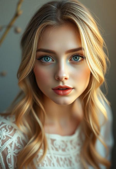 photorealistic, hd photography, cute woman, soft makeup