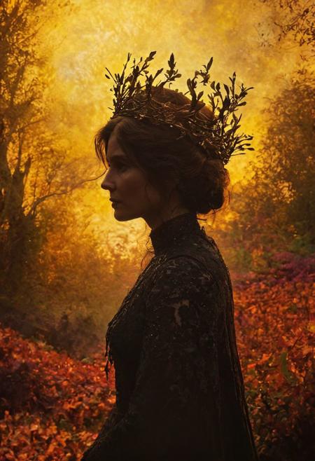 Completely The world of the Lord of the Rings, pure black, detailed, but the Lord of the Rings of life are rising, FastNegativeV2, ral-dissolve,  amazing quality, masterpiece, best quality, hyper detailed, ultra detailed, UHD, perfect anatomy,(crowning achievement by Pl Szinyei Merse and Marie Howet:1.2), silhouette dazzling light, enigmatic andmenacing and overwhelming atmosphere, (high-spirited quinacridone red and mustardyellow colors:0.1), raw details, complete sharpness, blurred background, <lora:xl_more_art-full_v1:0.5> <lora:NicolaSamori:0.2> nicola samori <lora:grimoire_noir:0.8> grimoire_noir