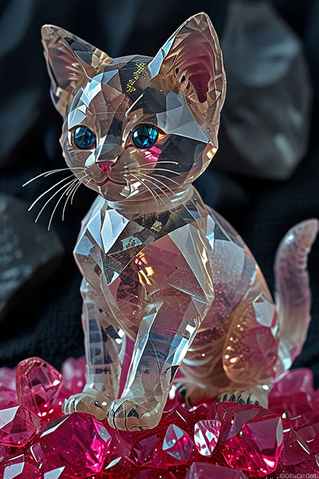 rp_slgd, kitten made of crystals,  <lora:SoulGemmed:1>