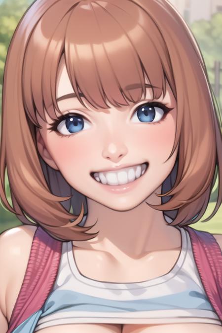 est quality, masterpiece, ultra high res, (photorealistic:1.4) ,smile, teeth,  <lora:ziya:0.6>