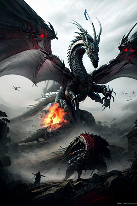Pencil sketch, intricately detailed, rich shadows, highest resolution, highest quality, 8k UHD, 
best perfect realistic HD ultra HD 4k clear and detailed image, battle knights with a large and fearful fire dragon, nearby castle, weapons swords, crossbows, bows, detailed visualizations of knights, dragon and landscape, detailed depiction of their faces and weapons and armor, and o ...