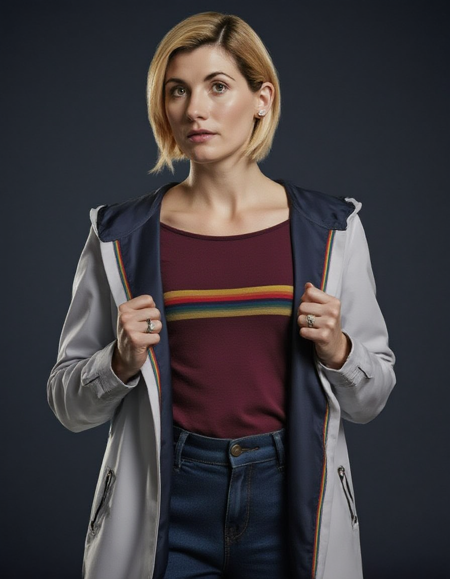 Jodie Whittaker as the Thirteenth Doctor Who, Flux Dev LoRa 1.0