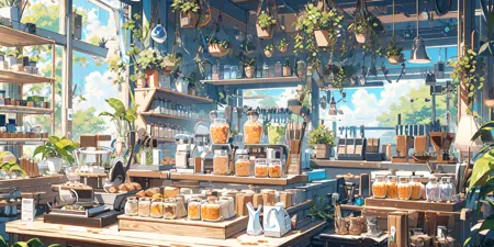 温馨的动画场景/cozy animation scenes Lora