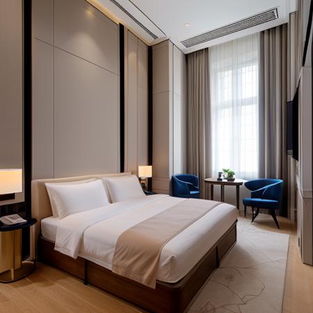 <lora:HT_hotel:.7>hotel ,bed ,window,indoor,luxury, lamp,