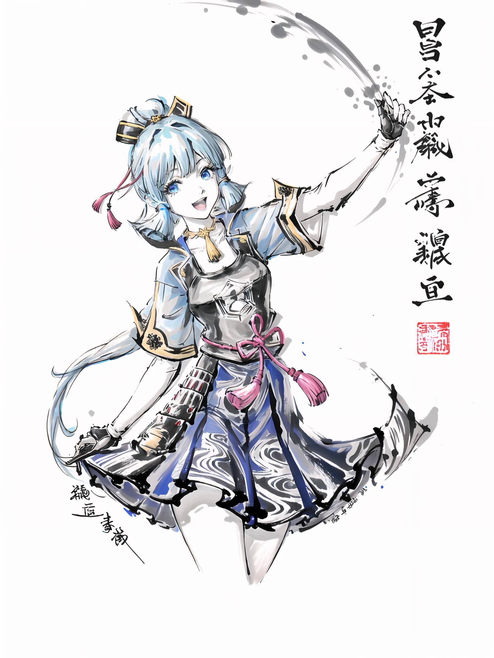 Splash ink/2d ink style model（泼墨/2d水墨风格画风模型） image by boheye